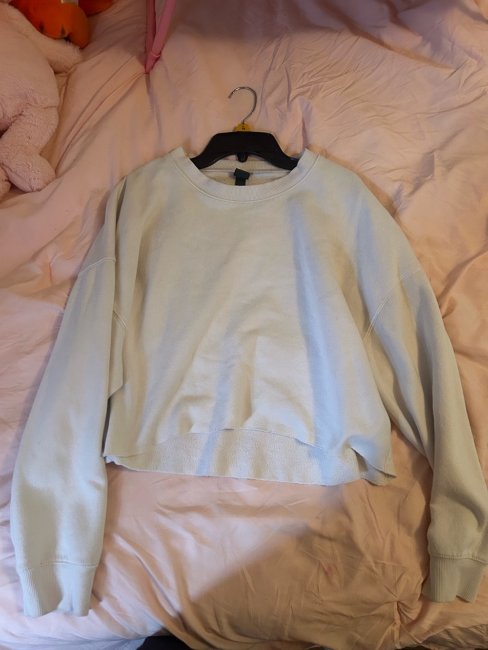 Off white Cropped Crewneck Sweatshirt